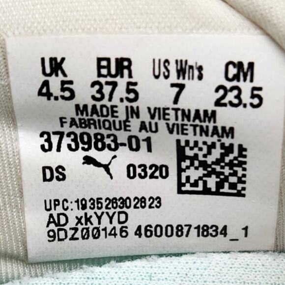 PUMA Pacer Next Cage Fresh Sneaker Wms Size 7 White & Pink Exc Condition - Picture 7 of 11